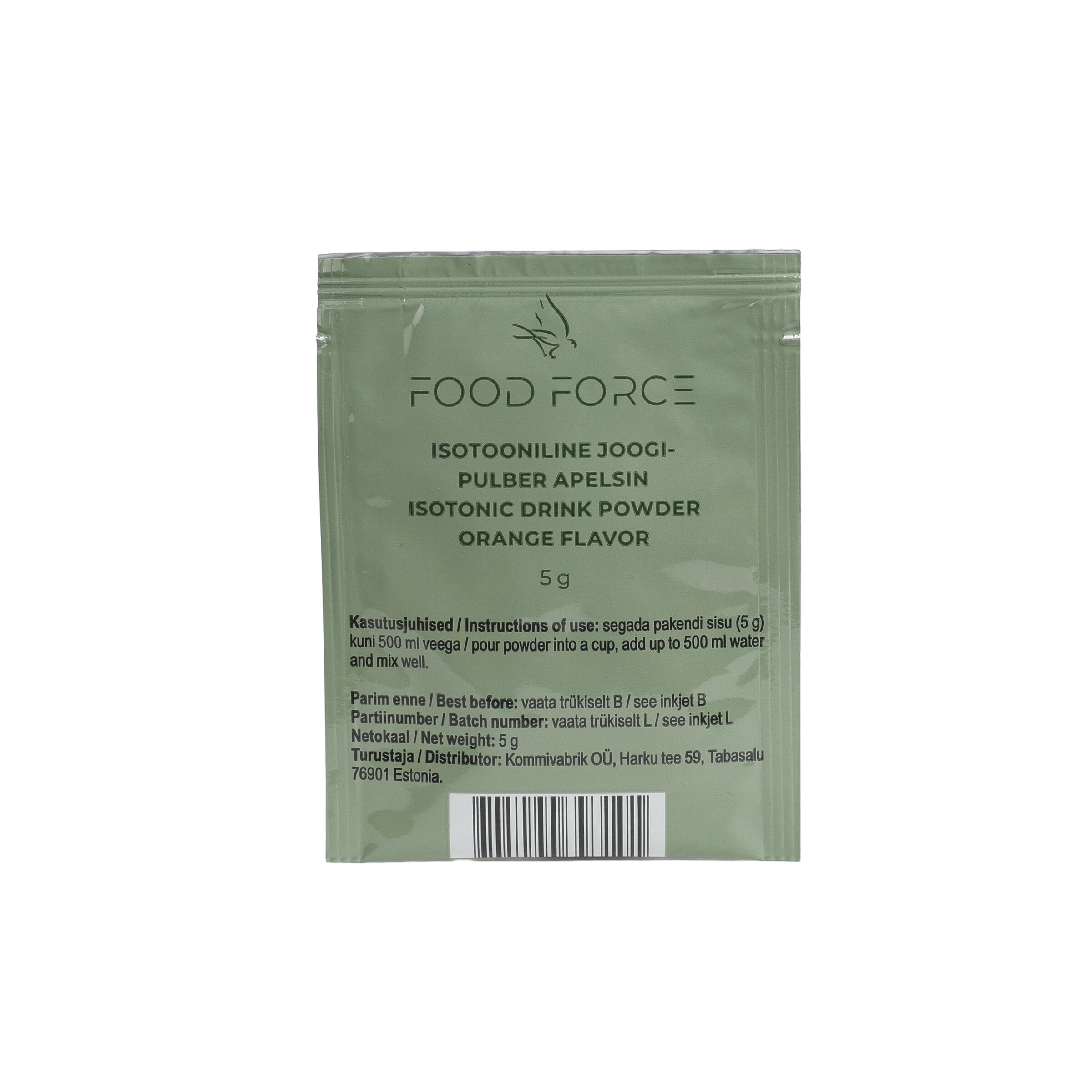 Food Force Drikkepulver - Appelsin - 100stk