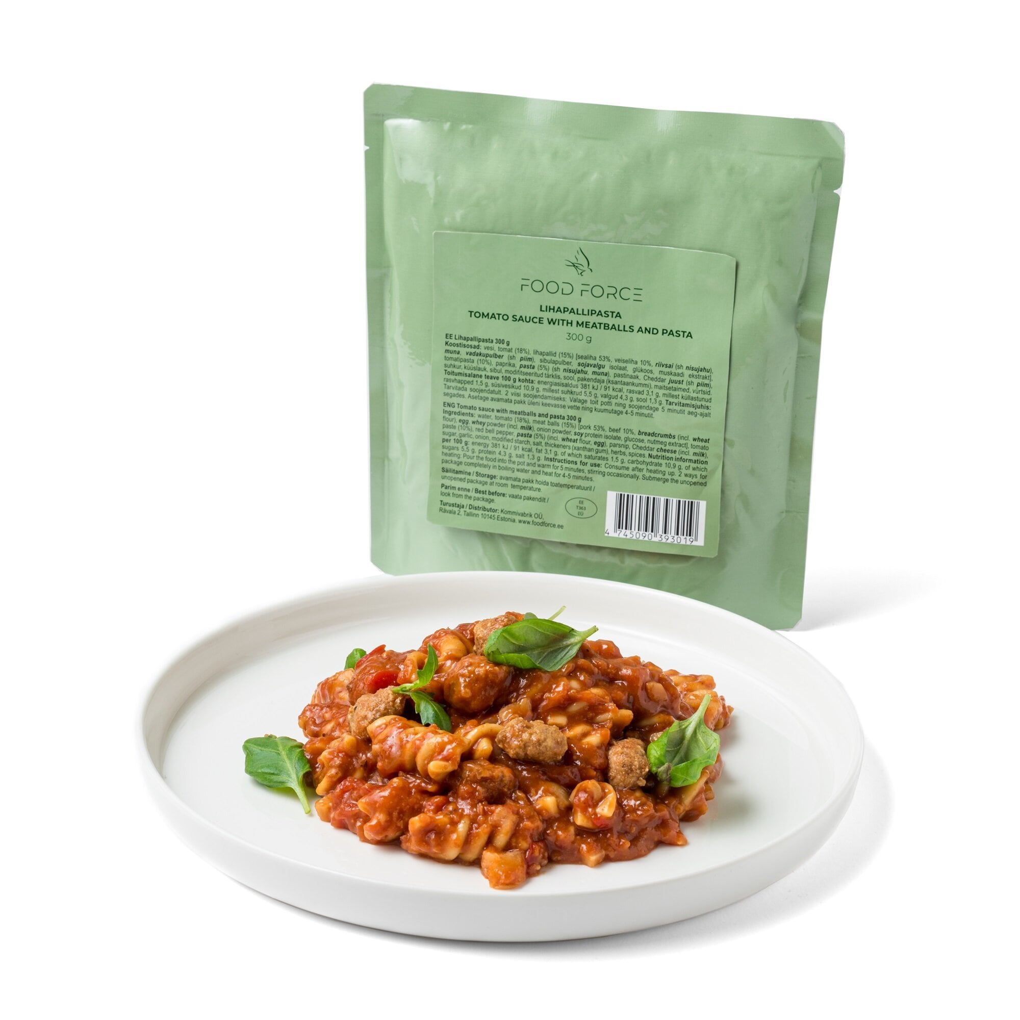 Food Force Tomato sauce with meatballs and pasta - Wet Pouch