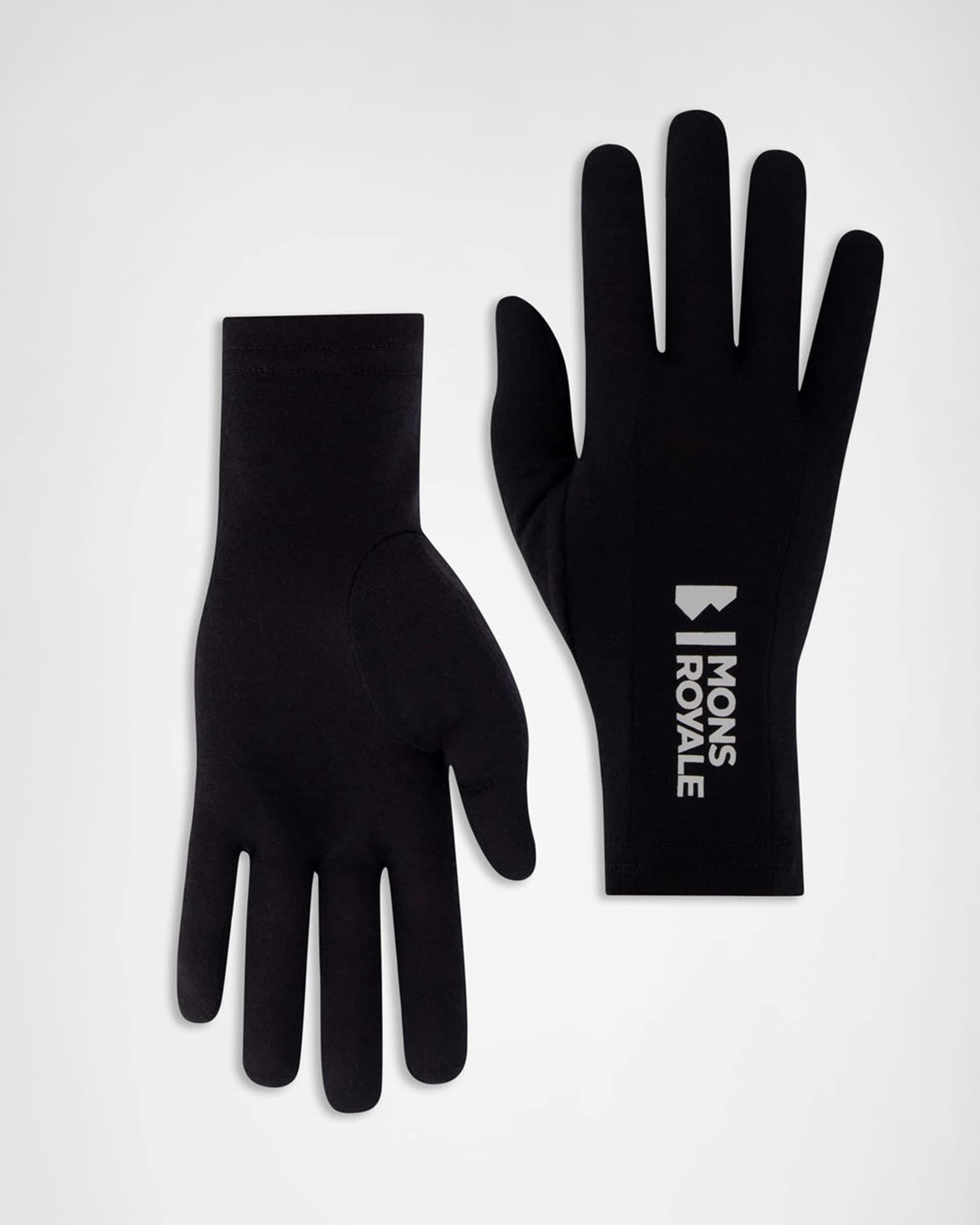 Mons Royale Volta Glove Liner, Black, Unisex